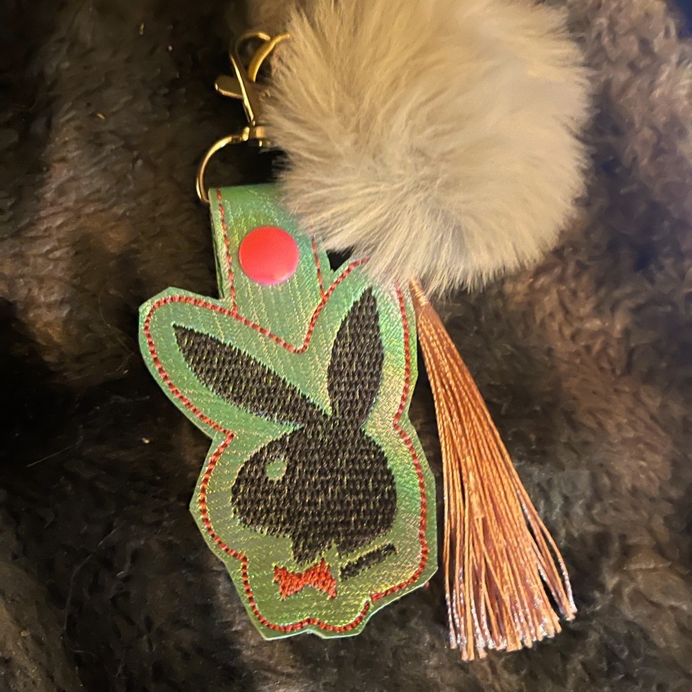 Playboy bunny keychain